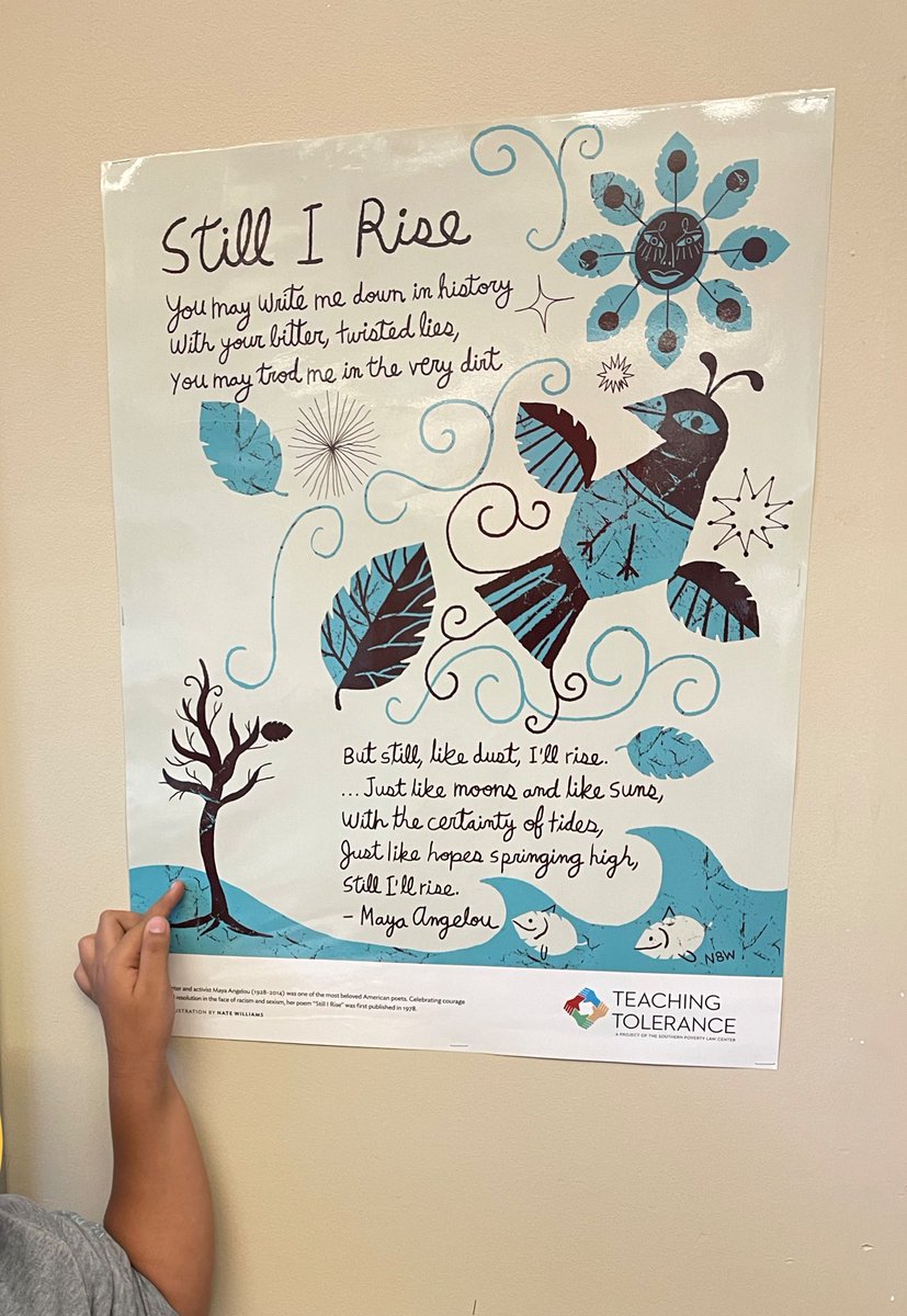 I was especially blown away by the beauty in this leaf print. This student modeled her work after the <a href="/learnforjustice/">Learning for Justice</a> print hanging in the library - gorgeous!🥰