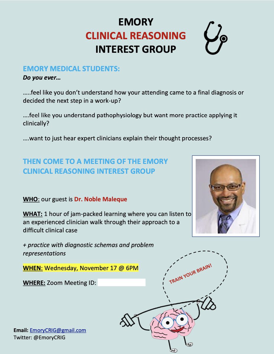T-1 hour until our event tonight! <a href="/EmoryMedicine/">Emory School of Medicine</a> students- see you soon!