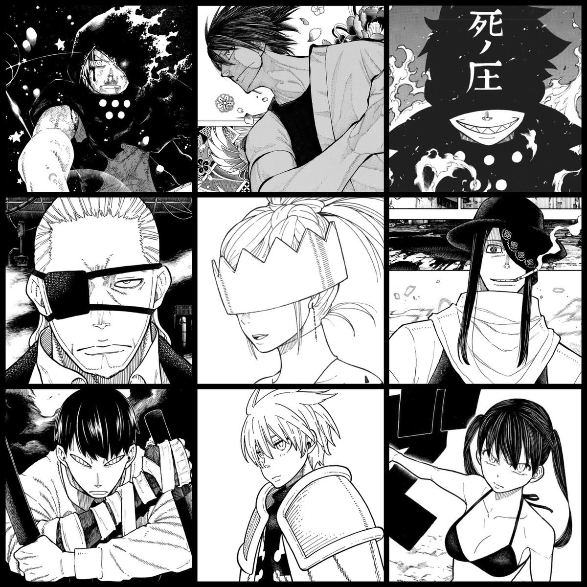 DemonSlayerJon's tweet photo. My favorite Fire Force Characters🔥 https://t.co/pzMef8WEfG