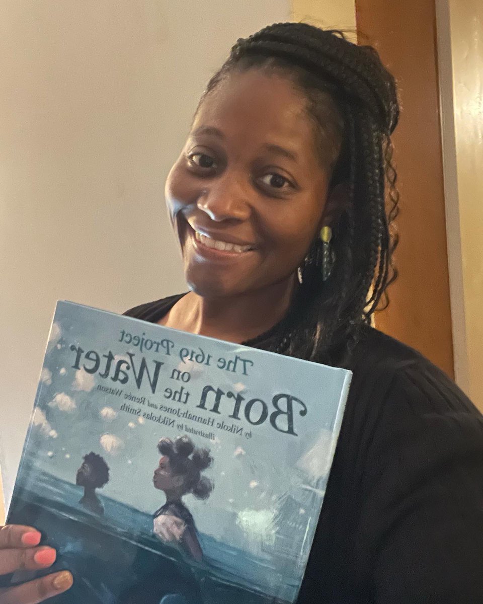 _katrinadenise's tweet photo. You must read this book! It is a beautifully written and illustrated book about enslavement, stolen identity , people, resilience, and unity. We were a people first…never empty! #1619Project #nikolehannahjones #reneewatson #weneeddiversebooks #picturebooks https://t.co/4pU3WdO3Qa