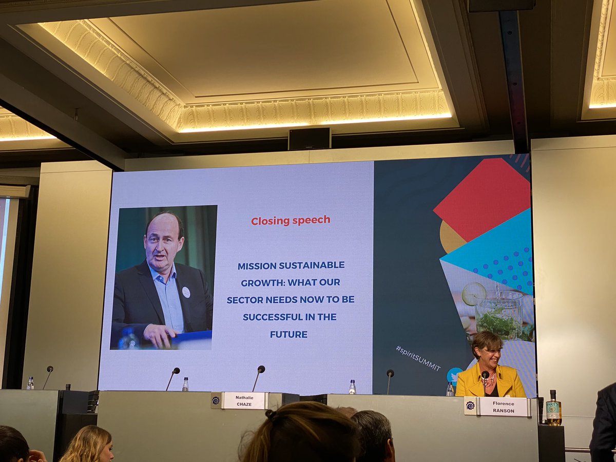 JRodesch's tweet photo. #Brussels : now the cocktail party after a great #spiritsSUMMIT with the important conclusions of the past-president Christian Porta on trade (US-EU trade dispute), sustainability and the need for more #conviviality #SpiritsOfEurope #WeStandReady #SpiritsOfHospitality https://t.co/VvwuuLn0sN