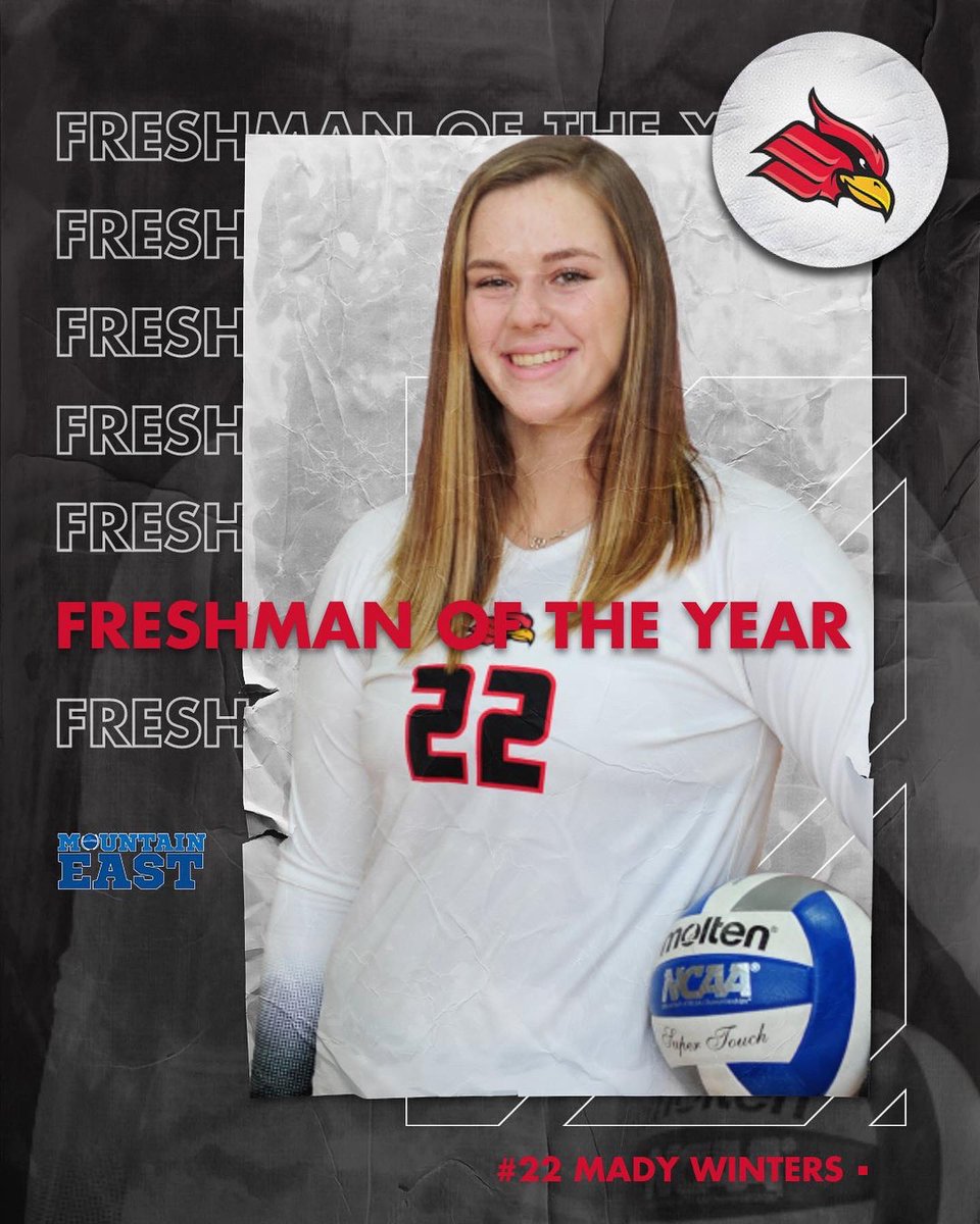 wheelingvb's tweet photo. Congrats to @madywinters11 on being named Freshman of the Year ‼️ https://t.co/Ck0tM1Lvtm