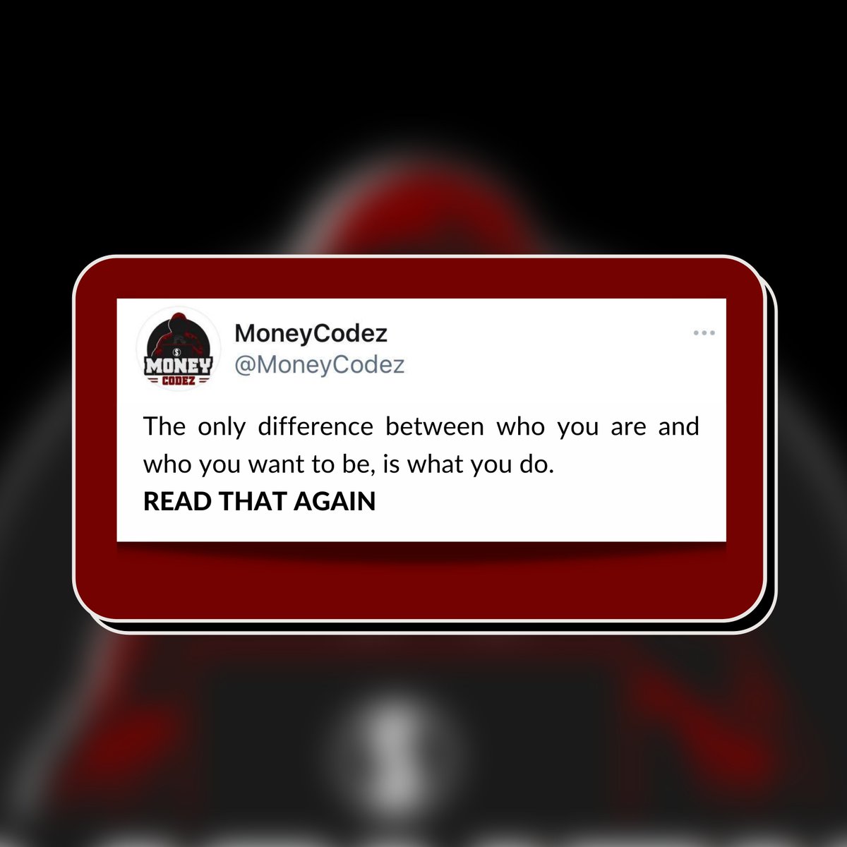 No one else can want it more than you do. You are in full control of your body; no one can change it for you. Do it for the day that you can look back and say ? You overcame all obstacles and all your hard work paid off.

#bemotivated #workhard #FICO #Atlanta #credit #MoneyCodez
