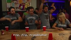 FakeEOIR's tweet photo. The Philadelphia Immigration Court closed early today to settle a long-forgotten flip cup rivalry. https://t.co/9QaQyyB8zh