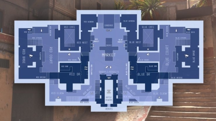 JohnoStreams's tweet photo. Love seeing the callouts already being mapped out! Wondering if this will vary per team, stoked for the scene in this game. #HaloInfinite @343industr1es #halomaps #callouts https://t.co/isgyanKlDJ