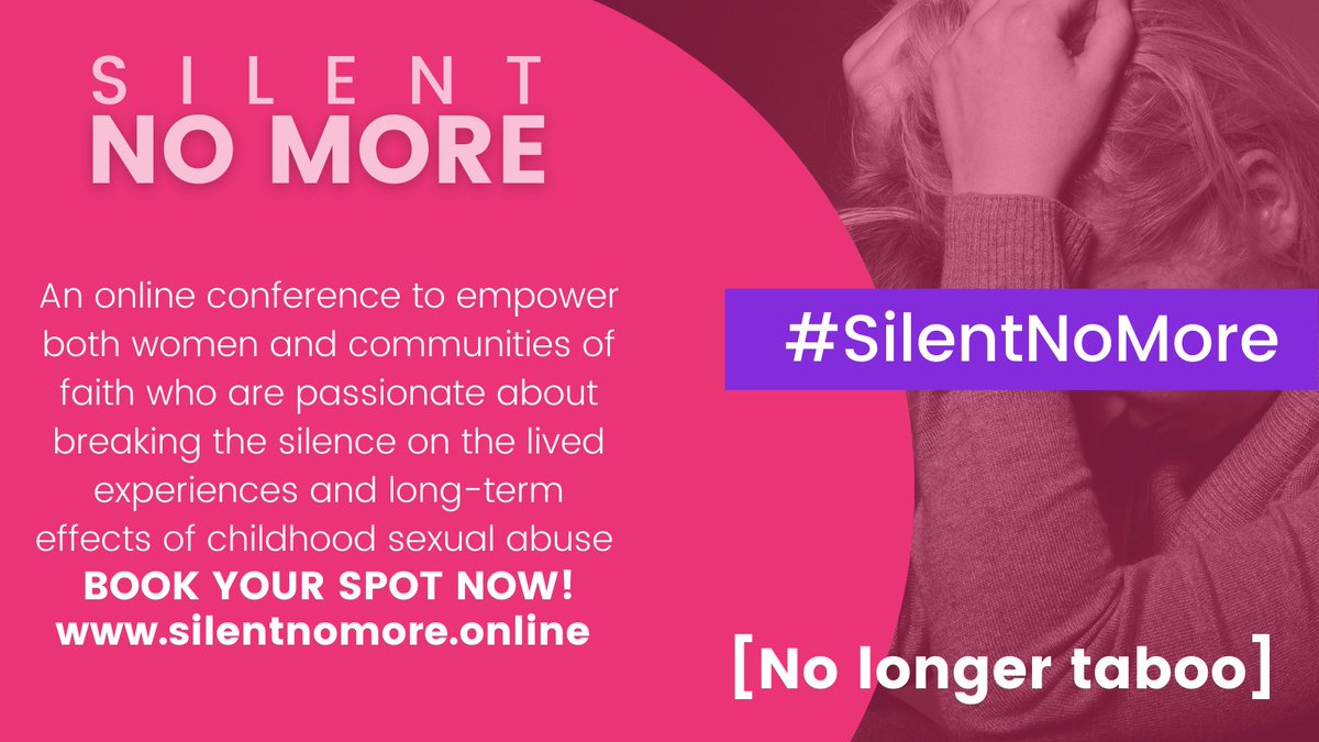 Restoration_CM's tweet photo. Join us online on Saturday 27th November for our conference Silent No More. Book your FREE place by visiting https://t.co/QOMg6Tl1tA.  @ChurchasaRefuge #silentnomore https://t.co/nDYHxIY7L5