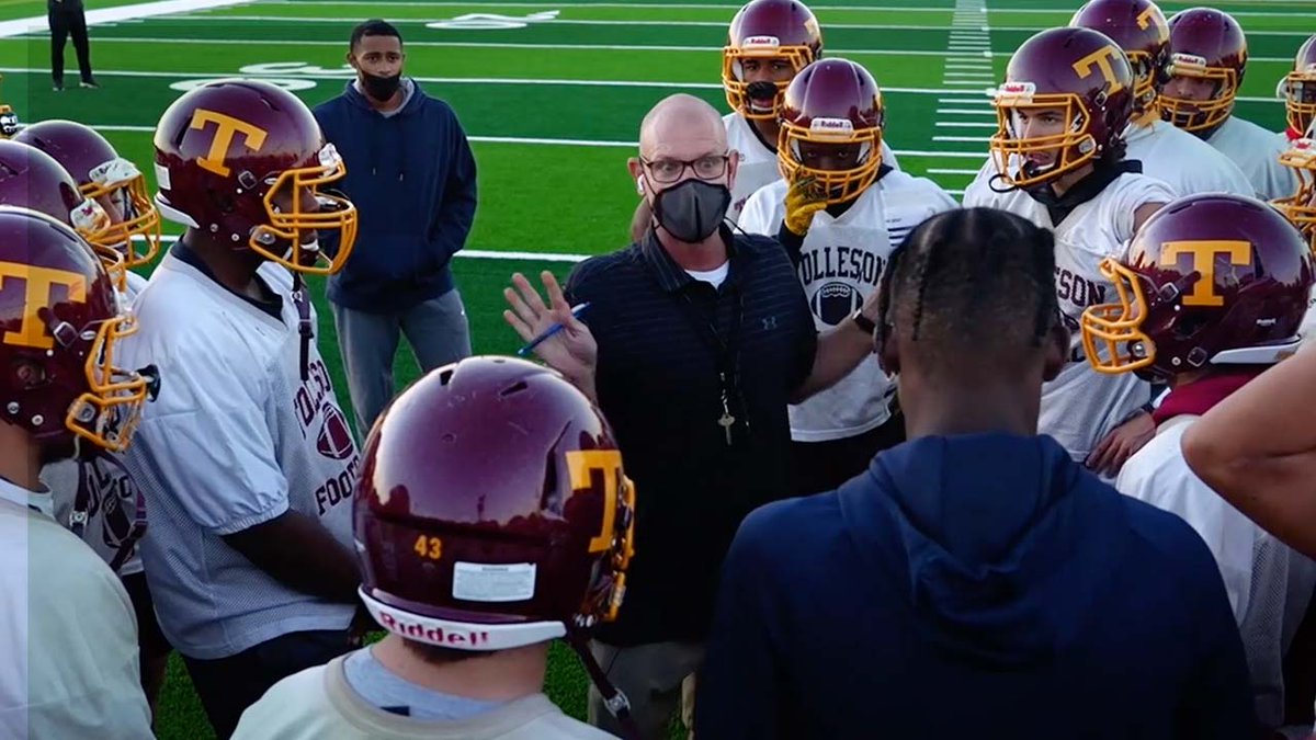 Tolleson and <a href="/CoachWellbrock/">Rich Wellbrock</a> were fired up heading into their last game of the season. Tomorrow at 10am, watch the last episode of Beyond the Gridiron: Tolleson as the Wolverines play for a region title! <a href="/TTownFball/">Tolleson Football</a>
