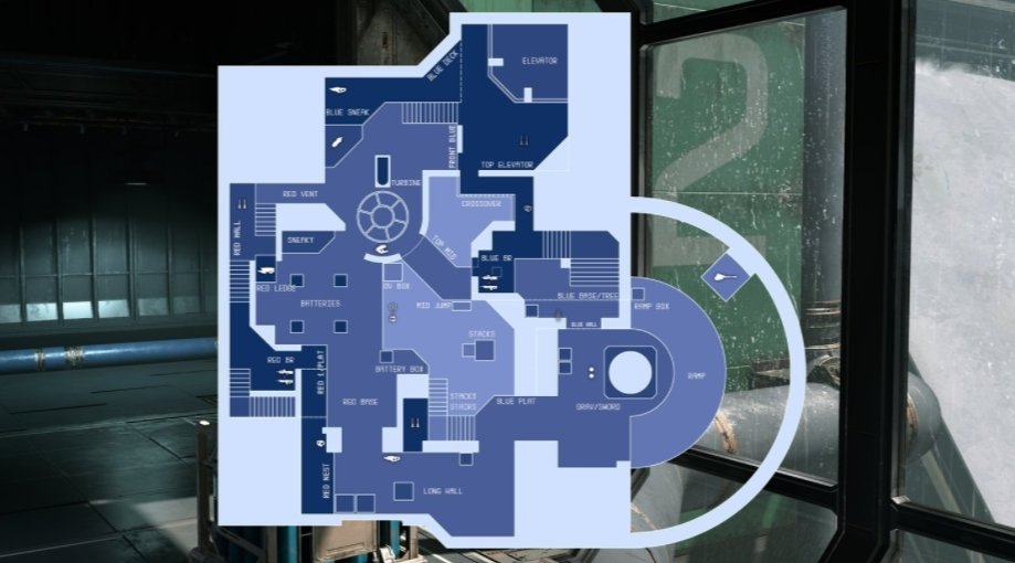 JohnoStreams's tweet photo. Love seeing the callouts already being mapped out! Wondering if this will vary per team, stoked for the scene in this game. #HaloInfinite @343industr1es #halomaps #callouts https://t.co/isgyanKlDJ