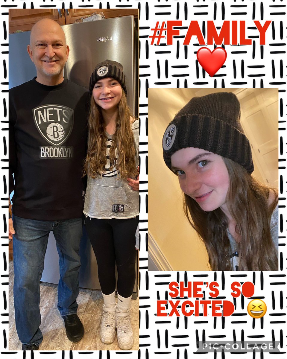 G54tweets's tweet photo. And they’re out the door &amp; on their way! Not sure who is more excited @Emjay415Mike or her! For the love of @BrooklynNets basketball! 🏀 https://t.co/RFnWl3GwmM