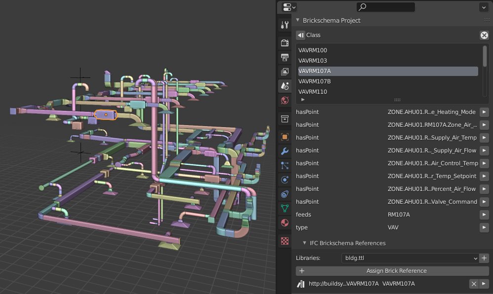 BonsaiBIM's tweet photo. Yes. Go #OpenBIM. Go #OpenSource. Did you know with the free #BlenderBIM Add-on you can connect your #IFC models to #Brickschema BMS data! View MEP systems and BMS monitoring / control points. https://t.co/XMWl2YiXKm