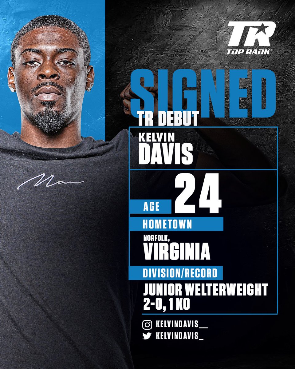 trboxing's tweet photo. π¨ WE GOT βEM π¨
Olympic silver medalist @KeyshawnDavis8 & undefeated Junior Welterweight @KelvinDavis_ have officially joined #TeamTopRank.
Both Davis brothers will make their TR debuts on the #LomaCommey card Dec. 11 at MSG. https://t.co/MmIMLv6bJE