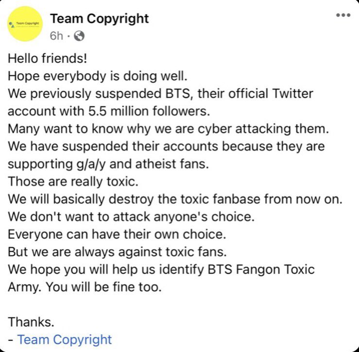 armyforcebackup's tweet photo. Es increíble que @Twitter no esté haciendo absolutamente nada para proteger a los usuarios.  @TwitterSupport @TwitterSafety
 #TwitterMaliciousDMCA
Un grupo que hace reclamos falsos de derechos de autor ha estado persiguiendo ctas ARMY.Ahora descubrimos que cualquiera puede hacer+ https://t.co/BC3vSGv0gB