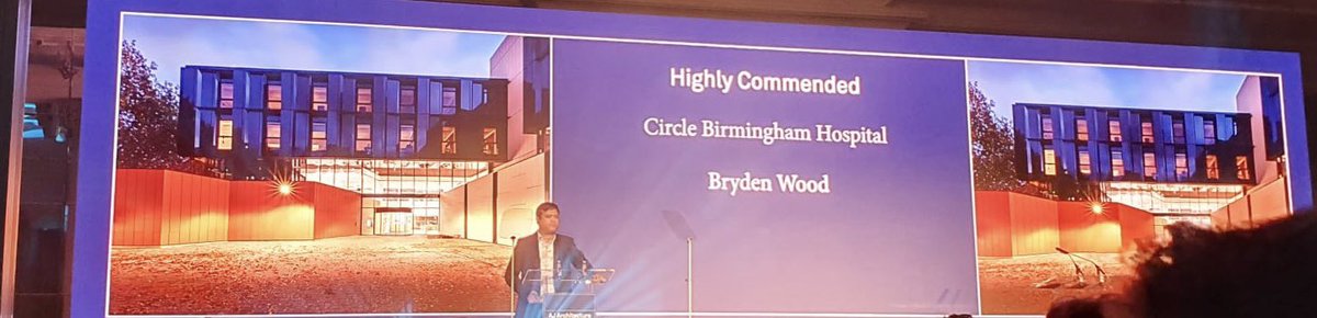 Special Judges Commendation! #Brydenwood #CircleBirminghamHospital #werock #Healthcare #AJArchAwards