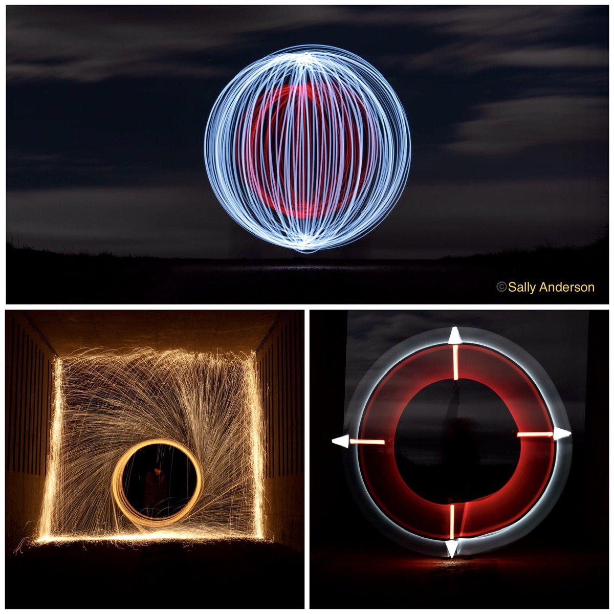 Lots of fun on a cold dark night with our own #lightpainting expert <a href="/bobby_byers/">Robert Byers 🏴󠁧󠁢󠁳󠁣󠁴󠁿</a> in a tunnel. The light of a nearly full moon also offered the opportunity for an atmospheric night sky creation. Hopefully we’ll see some of the other photos taken. #photography