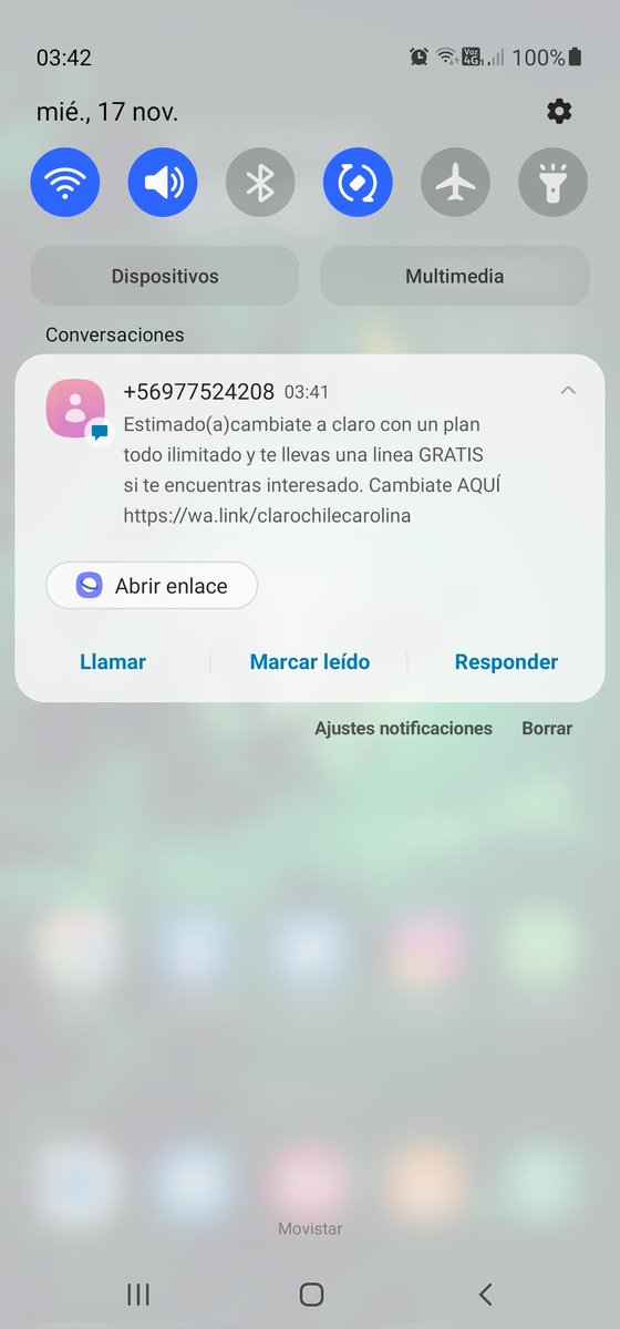 orland78's tweet photo. @clarochile_cl Como envían mensajes a las 03:41am una verdadera molestia, vivirán en China los que envían este mensaje. Mal muy mal. https://t.co/ZM65vEfD6l