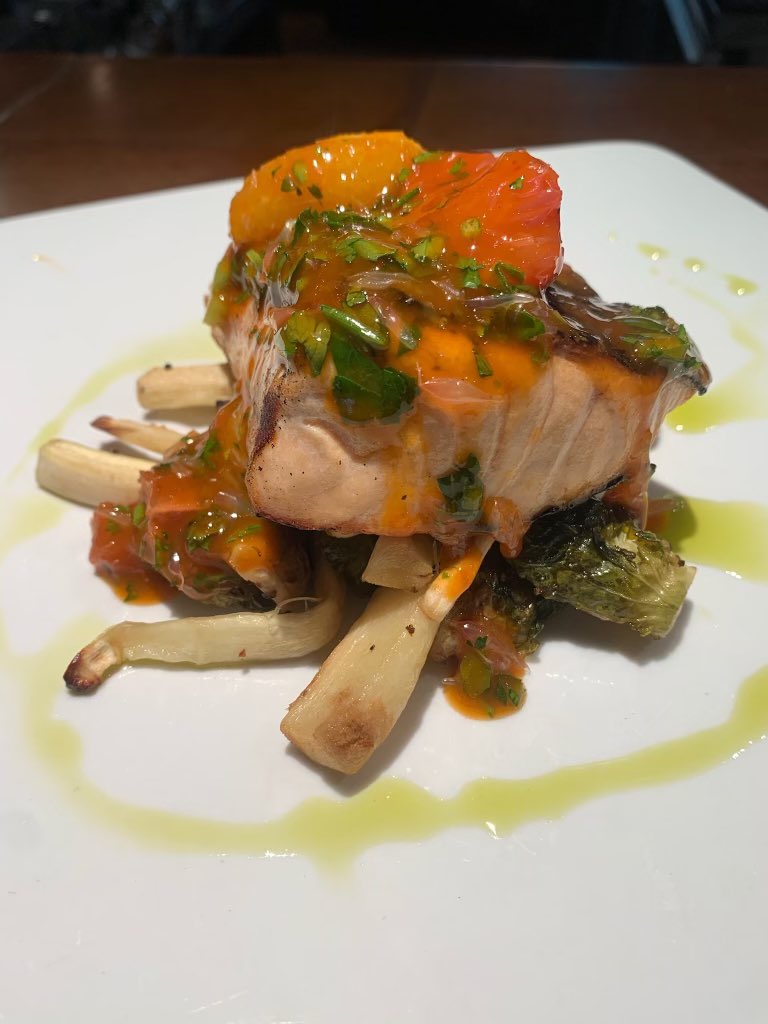Put that roast back in the fridge. Come to the Franklin Inn for dinner tonight!  Grilled sustainable jail island salmon, a wonderful Citrus Ancho Chile sauce.  Roasted vegetables and love!   Don’t forget to add a  margarita!  Salsa of the week: Tamarind Pineapple Jalapeño.