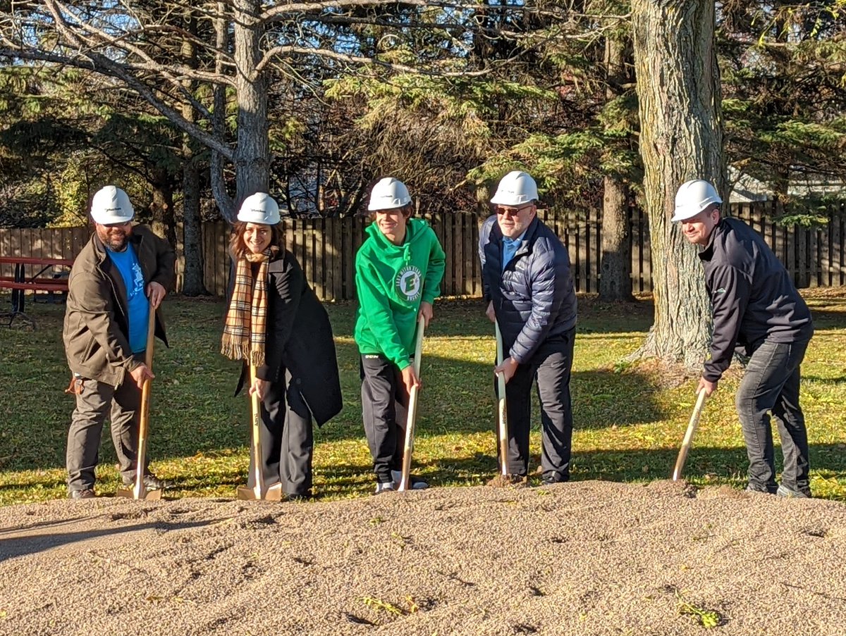 mdandelet's tweet photo. We will forever remember November 17, 2021 as Level Up Academy's groundbreaking day - a new chapter in the life of our young school!  LUA students - this new building is for you! 
 #weCODE #LUA #TEAMLUA https://t.co/0vX8NQ9mKh