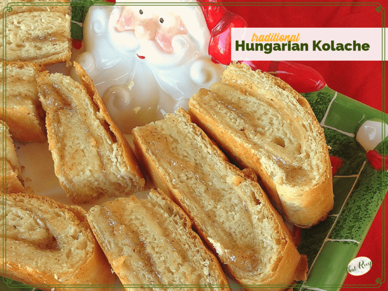 Hungarian Kolache is a sweet roll filled with almond or poppy seed filling.  Great for Christmas Breakfast. #hungarianrecipe #sweetrolls #nutrolls #christmasbreakfast #thatrecipeblog bit.ly/2ARnlwk