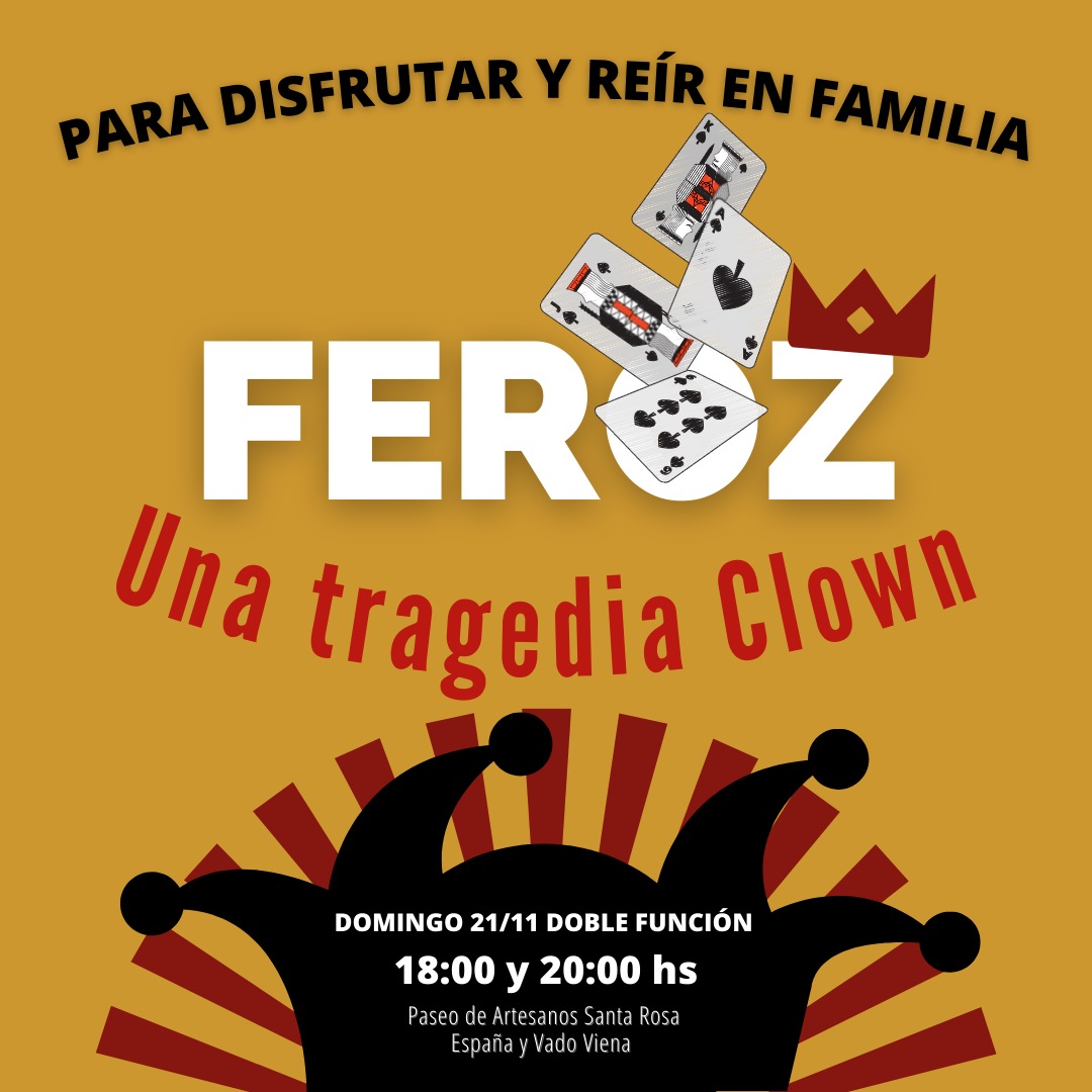 Este fin de semana largo, si estás en Santa Rosa de Calamuchita, no te pierdas está obra de teatro para ver en familia.

#teatro #clown #córdoba #santarosadecalamuchita #familia #Cultura
#turismo #findesemana #artesanos 

facebook.com/events/6279369…