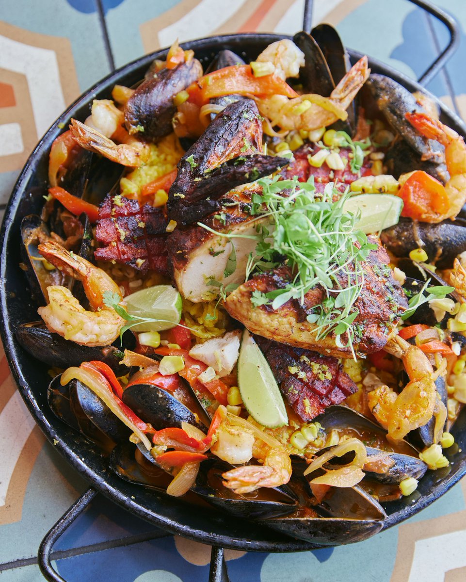 Date night is served. Our paella is perfect for portion for two 🥘  ❤️  
Link in bio to secure a reservation!