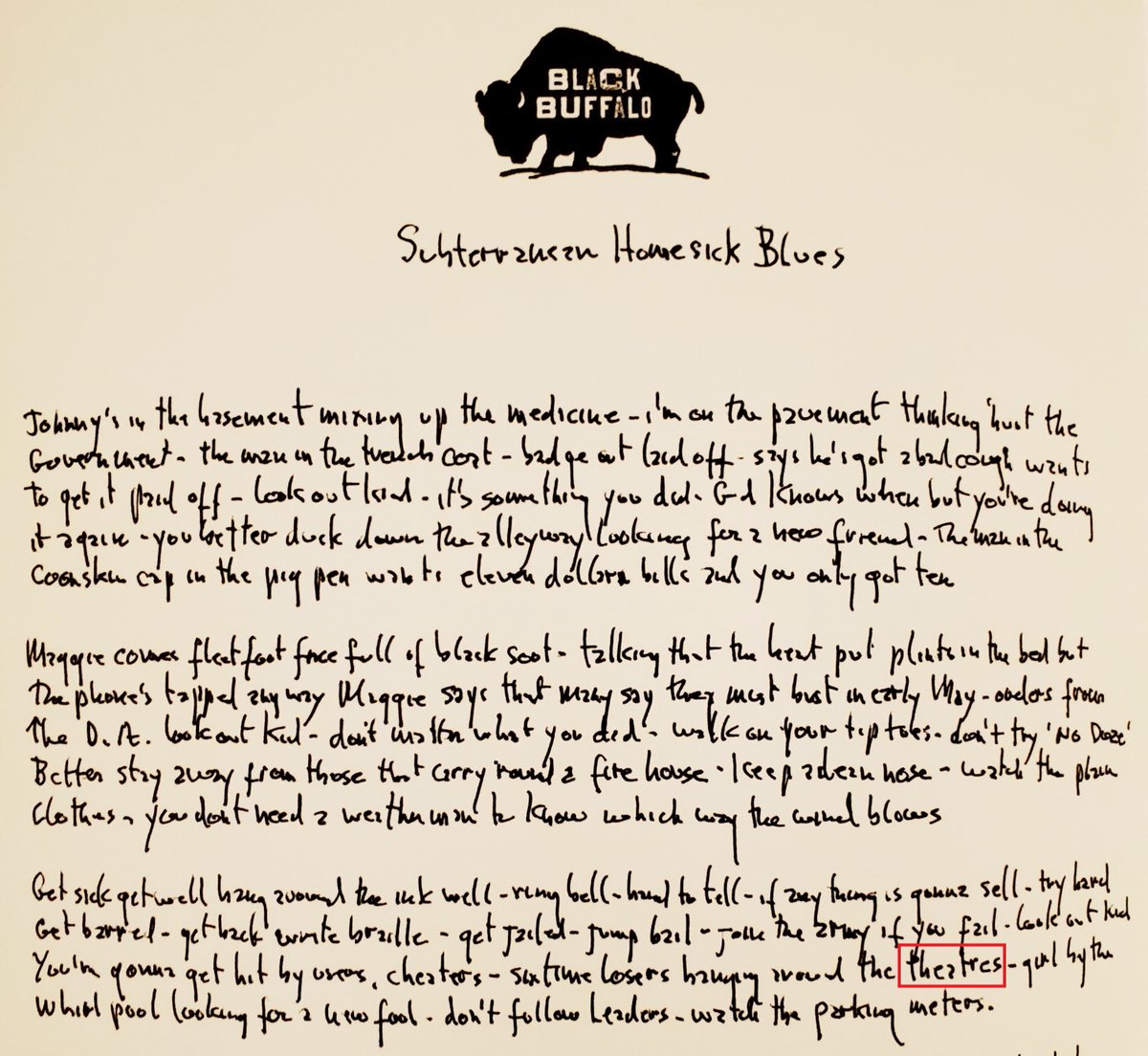 Bob Dylan favoUrs Queen's English spelling and has for many years. Get with the programme