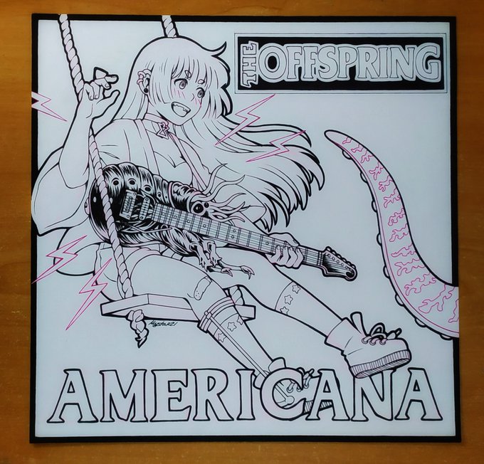 Today is Americana day! ⚡️
And I couldn't get this done because I got sick of inking all that lineart.. 