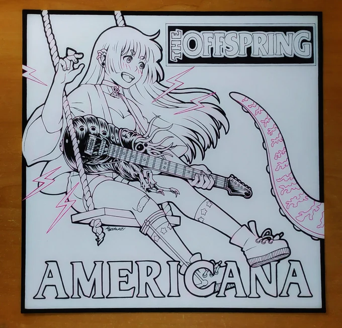 Today is Americana day! ⚡️
And I couldn't get this done because I got sick of inking all that lineart.. 