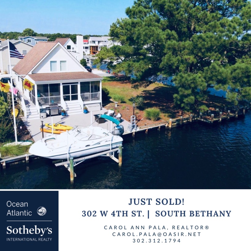 capala's tweet image. Client wanted to be able to hop on her kayak and paddle into the Bay...boat lift was a plus and I think we nailed it! 
SOLD $902,200
Carol Ann Pala
Ocean Atlantic Sotheby's
302-312-1794