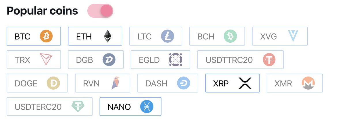 pronewchaos's tweet photo. Oh cool! @NOWPayments_io considers $NANO as a popular coin, not just "other" crypto. https://t.co/KeA7ThgSav
