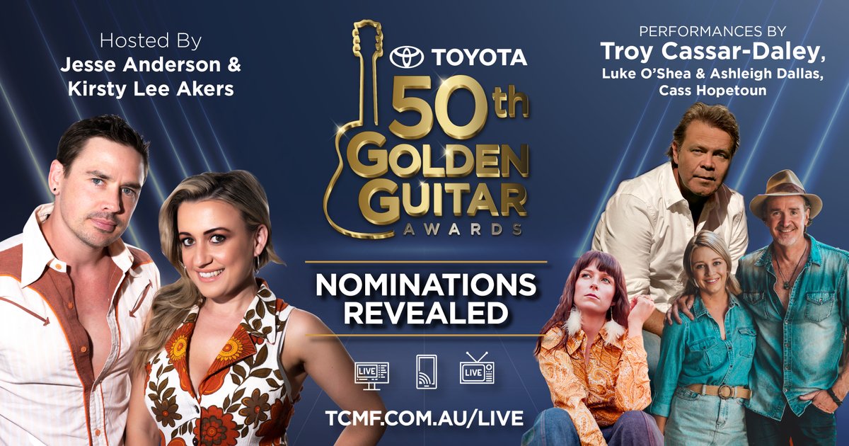 📣 We are excited to announce our hosts and performers for the Toyota Golden Guitar Awards Nominees Announcement!

Click here to find out more: bit.ly/3FrjkON