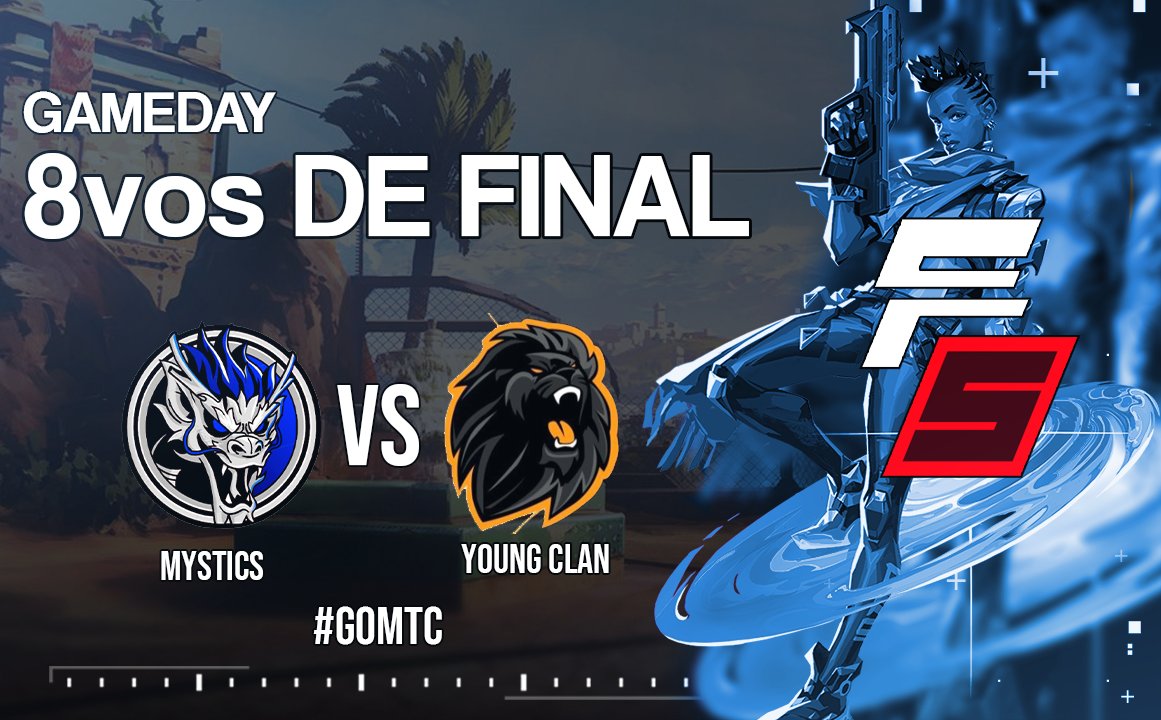 Mystics_gg's tweet photo. 🔴¡GAMEDAY!🔴Nuestra escuadra tiene como desafío hoy, los octavos de final de la #FractureBMSeries en contra de @YoungClanFN, con todo el esfuerzo de nuestros místicos saldremos con una victoria, mucha suerte a los muchachos.
#VALORANT 
#GoMTC https://t.co/vbQtliFsg7