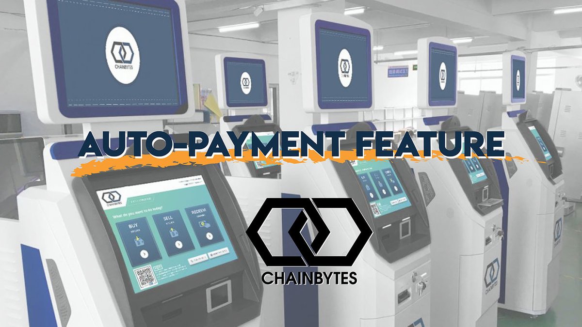ChainBytes's tweet photo. "Auto-Payment" feature allows you to automatically split the fees between partners or pay fee % to any interested party. We take take the hassle away so that you can concentrate on your business!
#btc #bitcoin #ChainBytes #BitcoinATM #ATMmachines https://t.co/VkwUtGq0jZ