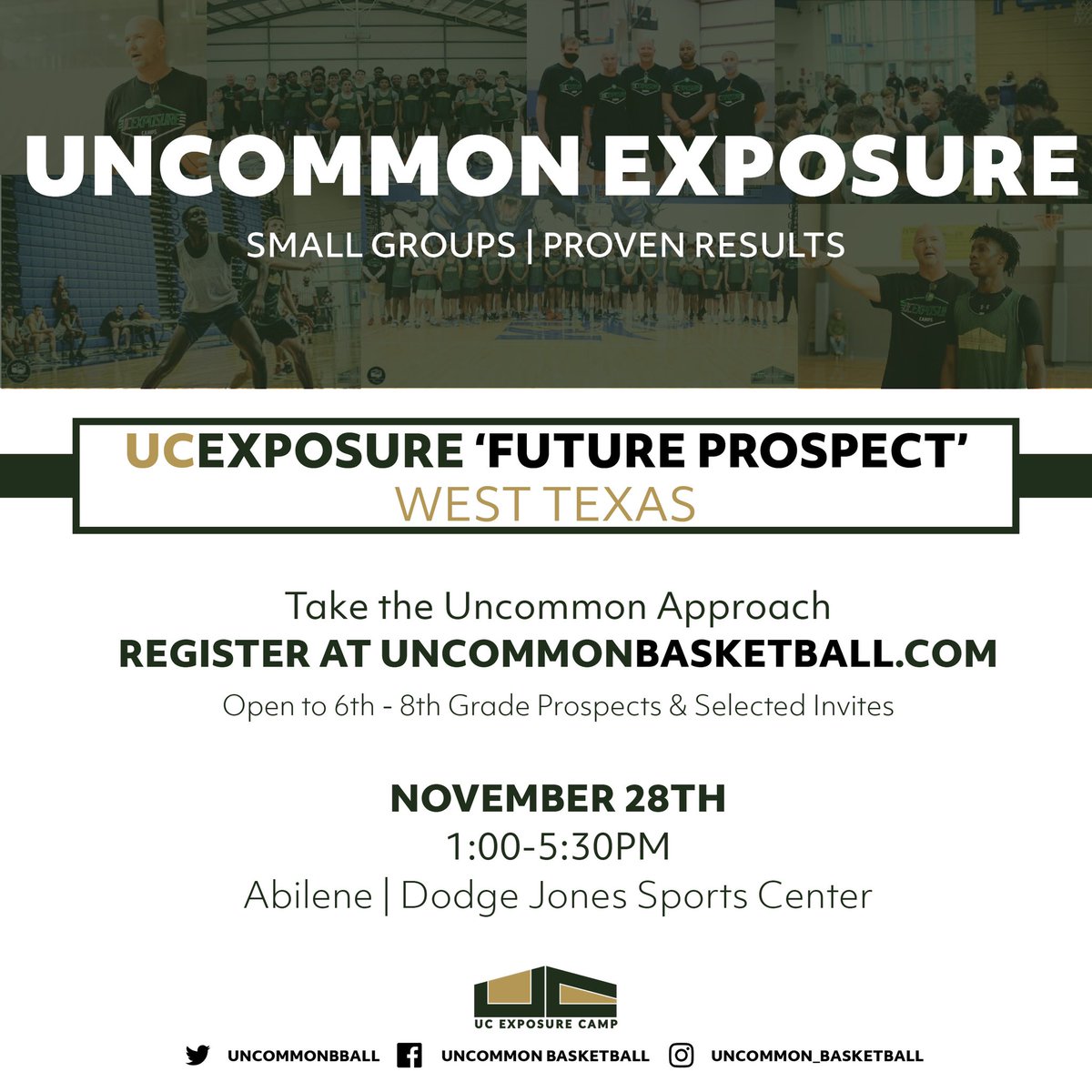 UC_Exposure's tweet photo. The 1st UCExposure “Future Prospect” Camp is now open to 6-9th grade players | Before you focus on exposure get a growth plan &amp; professional assessment on what it will take to be an Elite level Varsity Player!  #StepOne #UncommonApproach #ProvenResults @sacentralhoops https://t.co/FnfSsoRlPo