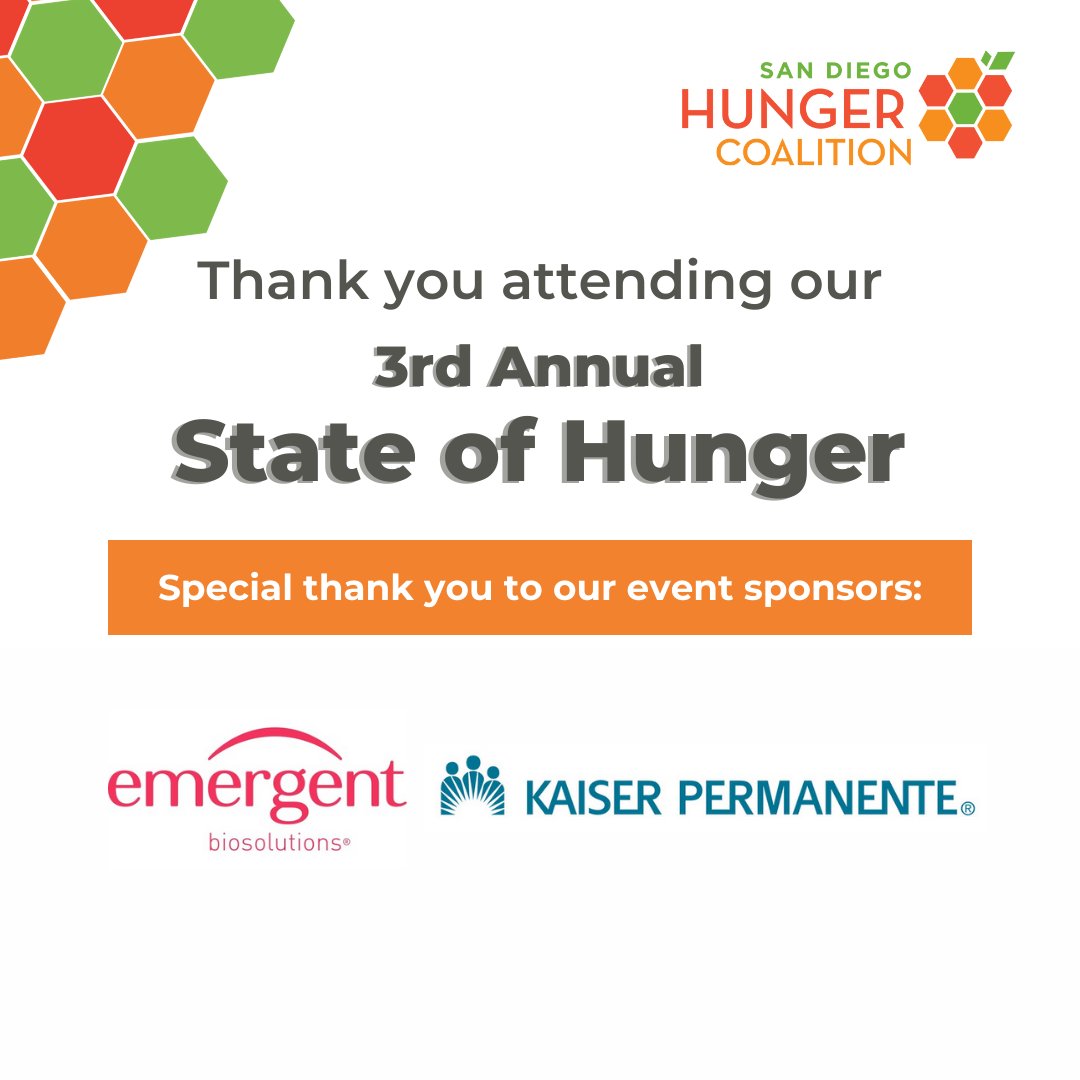 SDHungerCo's tweet image. We appreciate everyone&apos;s attendance and participation in our 3rd Annual State of Hunger event. Ending hunger takes a community. #HungerFreeSD

Donate to support research, education, and advocacy towards ending hunger: sdhunger.org/donate
