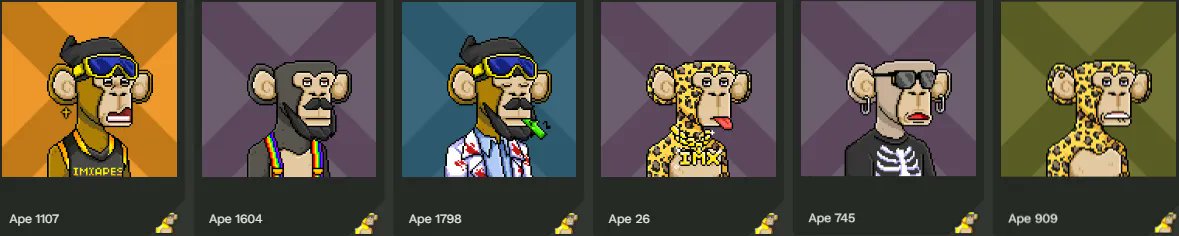 riisen_eth's tweet photo. Where are my #IMXApes friends at?? 🔥 Flex your ape below? 😎 #NFTs https://t.co/aFdMSwscw9