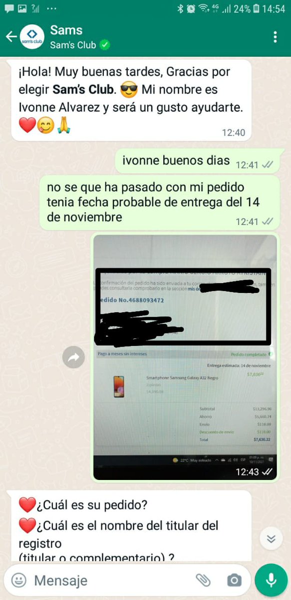 selene175's tweet photo. @SamsClubMexico nunca nos había quedado mal, pero ahora resulta que al hacer un pedido que se publicó por #ElBuenFin2021  ya no tenían existencias. A pesar de decir que se hará la devolución pertinente, sigo pensando que las ofertas son una estafa. https://t.co/Nsr6j6LmA9