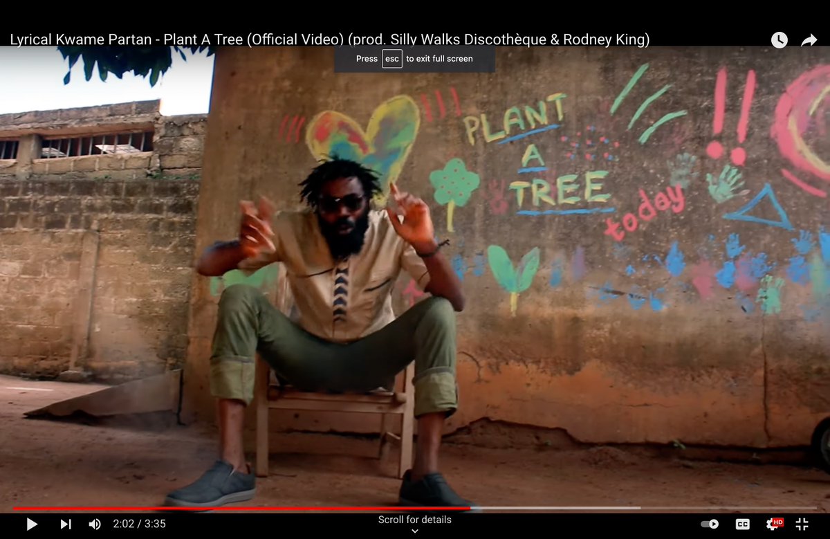 .<a href="/kwamepartan/">Lyrical Kwame Partan</a> has a message from Ghana: Plant a tree. 

Very well said! Check out the video:
youtu.be/2_F1jTQaWXM
