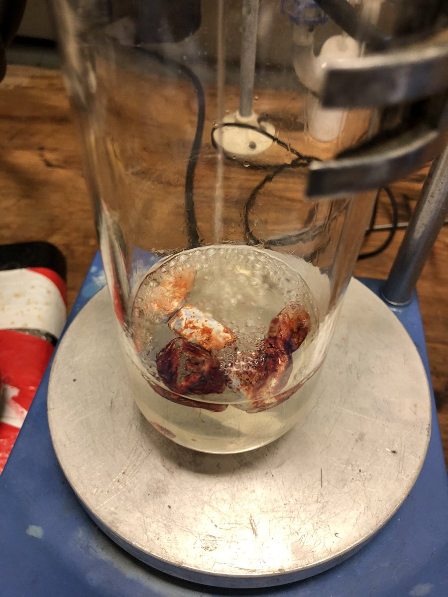 GoodwinRadChem's tweet photo. MChem Michaela’s crystals certainly passed muster today - 2nd structure for her this week!

Off to a brilliant start, and now a week of data gathering planned (or a 3rd on Fri).

The ligand prep makes these chunks of K metal look rather gory too!

#ChemTwitter https://t.co/QnA3RIwAjV