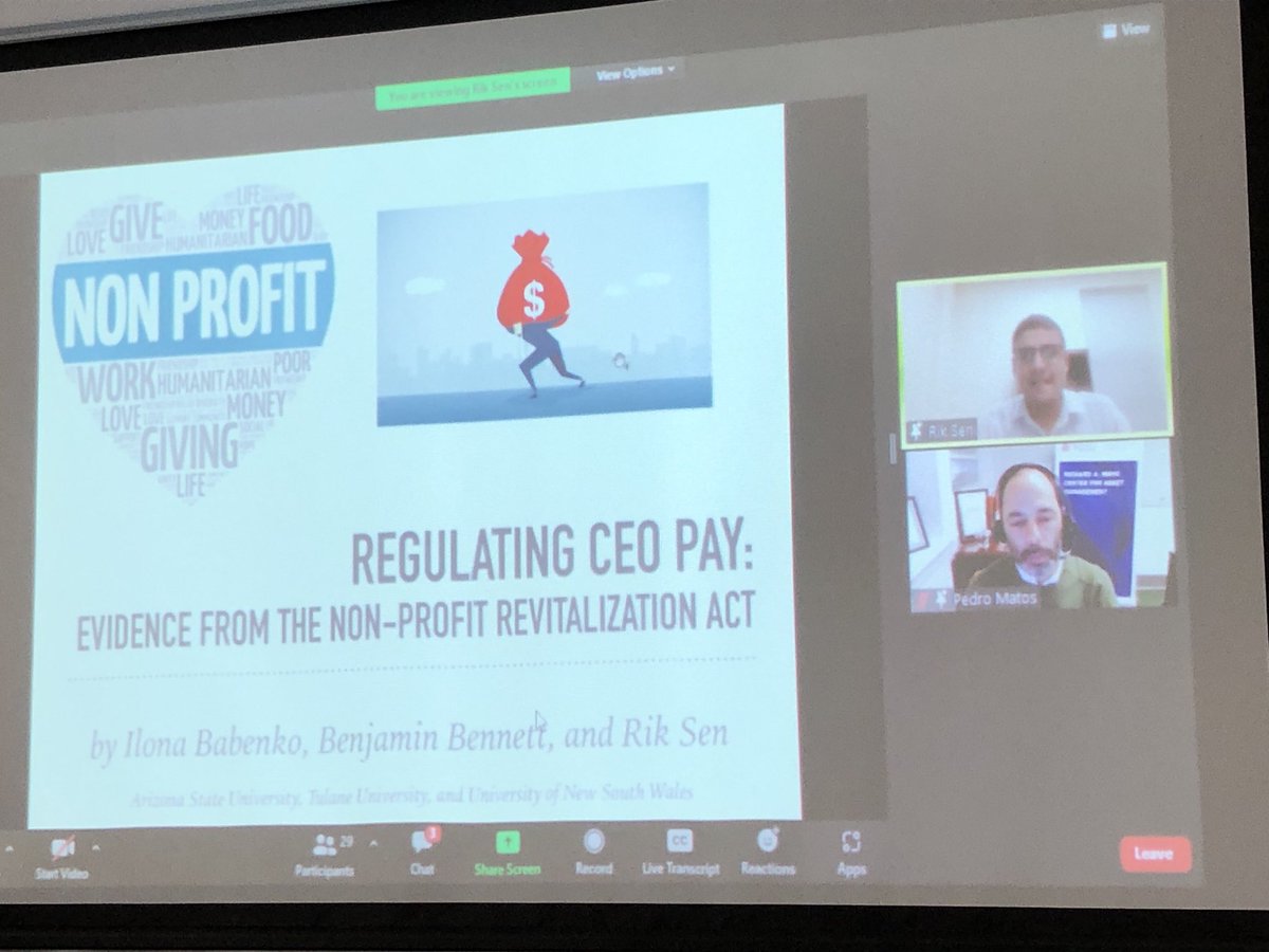 Ellie C (@larellec) on Twitter photo Bearing in mind <a href="/FIRN_AUS/">FIRN</a> is aNFP, intense interest in DR Rik Sen UNSW research on CEO compensation in the NFP sector; an under researched area in finance #FIRN2021 <a href="/kathy_walsh/">Kathy Walsh</a> <a href="/esojli/">Elvira Sojli</a> Bearing in mind <a href="/FIRN_AUS/">FIRN</a> is aNFP, intense interest in DR Rik Sen UNSW research on CEO compensation in the NFP sector; an under researched area in finance #FIRN2021 <a href="/kathy_walsh/">Kathy Walsh</a> <a href="/esojli/">Elvira Sojli</a>