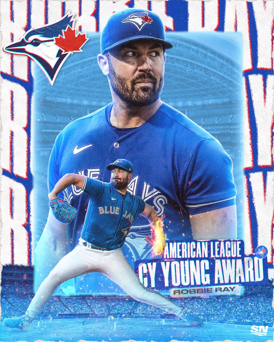 Sportsnet's tweet photo. .@BlueJays @RobbieRay is the 2021 AL CY Young award winner! 🏆 https://t.co/TOJASVtdGA