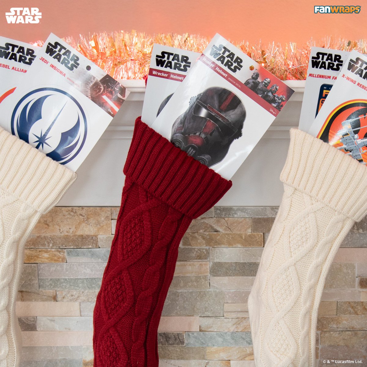 Give the gift of #StarWars to everyone on your nice list! Save 20% on all Star Wars with code HOLIDAY20 at FanWraps. Some exclusions apply.