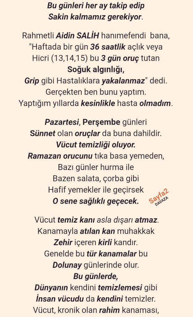 DavazAyhan's tweet photo. *
#Dolunay Günlerinde
#Dikkat Edilecek #Hususlar...
#Rasûlullah ﷺ 'in
#Tavsiye Ettiği #HicriGünler ve
#Sünnet Olan
#Pazartesi ve #Perşembe
#ORUÇ'larının #Hikmetleri...
#EyyamıBiyd
#BeyazGünler
#HicriOruçlar
#Hicri13_14_15
#OruçTutSıhhatBul
#YeniAy https://t.co/GFqZNYozEu