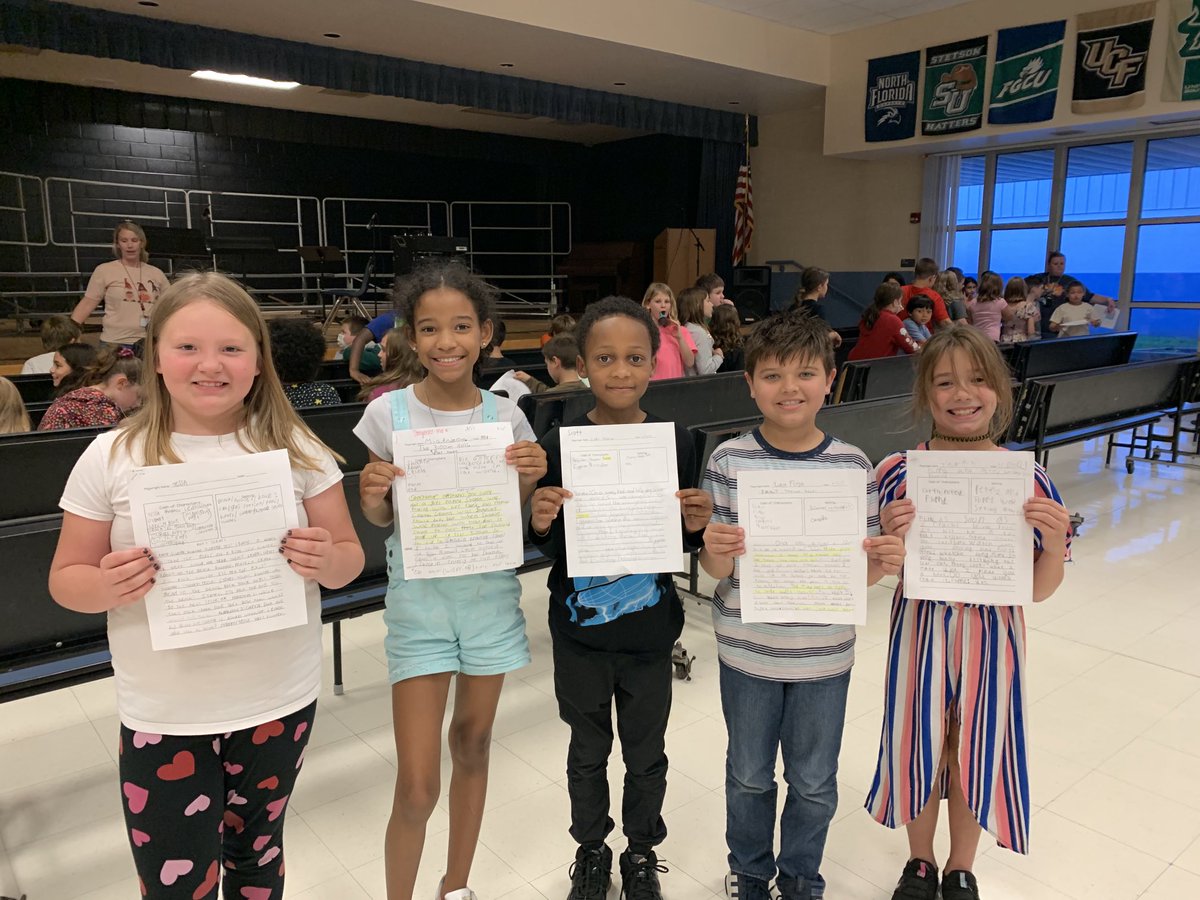 CWTESPrincipal's tweet photo. These 3rd grade students wrote dramas for their classrooms and then trained actors to put on a performance for all of 3rd grade. This unit made them better writers and readers while having fun. #feltneed https://t.co/JTk2h7lae9