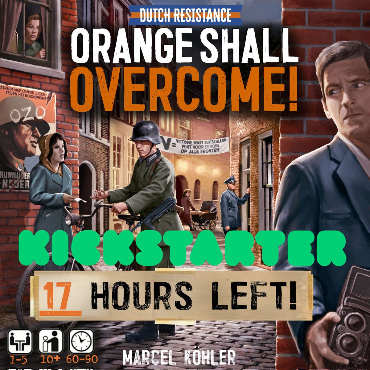 Liberationgame1's tweet photo. Only 17 hours left to support the game on Kickstarter; take a look and back now! https://t.co/SnA5rgh7UJ

#Boardgames, #Bordspel, #Resistance, #Nederlandsverzet,  #cooperativegame, #History, #Kickstarter, #WorldWar2, #Oranjezaloverwinnen, #DutchResistance,  #Orangeshallovercome https://t.co/UPxMa4ShCD