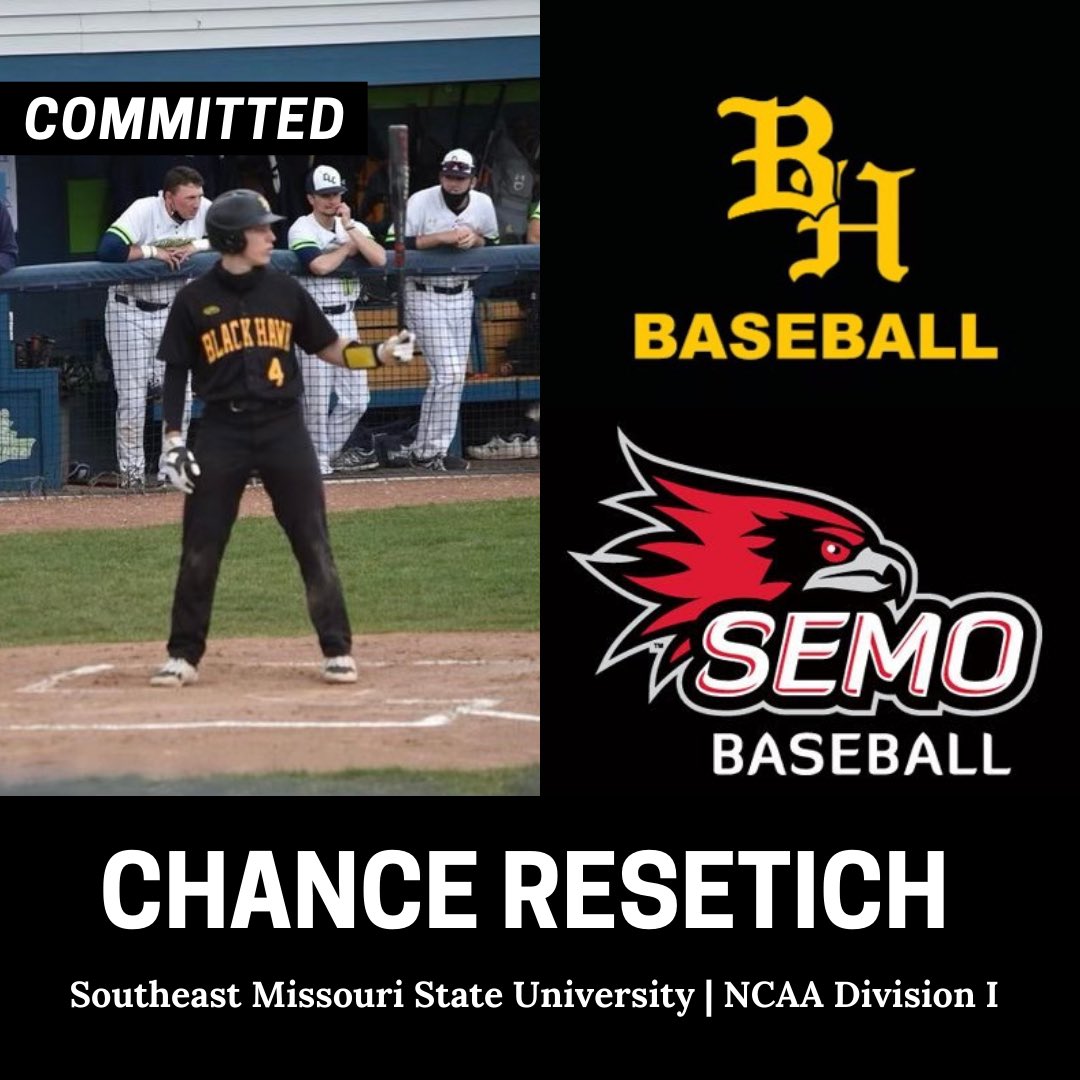 BHawksbaseballH's tweet image. Chance Resetich is headed to SEMO!

@chance1130 x @SEMObaseball