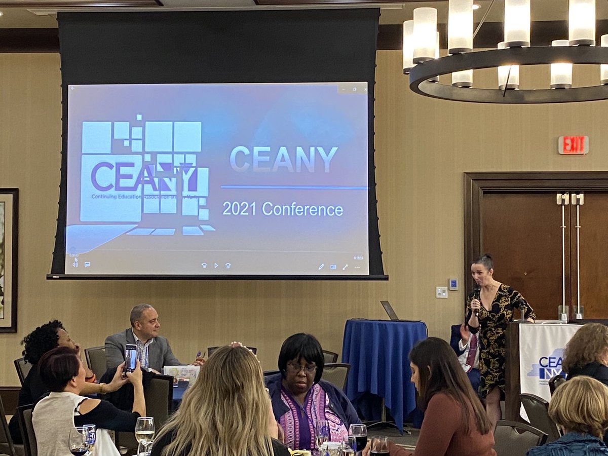 LisaRaposo1's tweet photo. Lori Bartkovich- Giving us a history lesson.  Happy Birthday CEANY #ceany21 https://t.co/uzkRUkxeR5