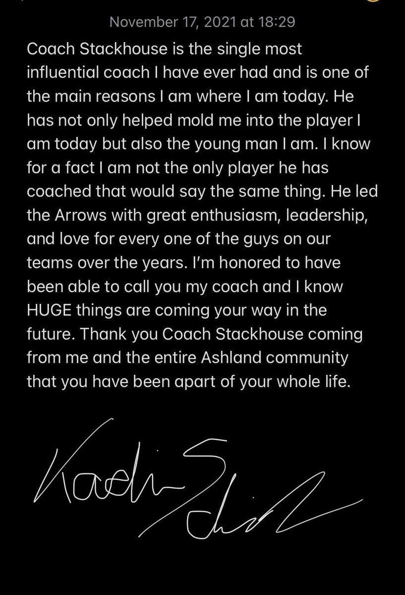 KadinSchmitz's tweet photo. MY Coach! Thank you Stack. https://t.co/ClHefjPeG5