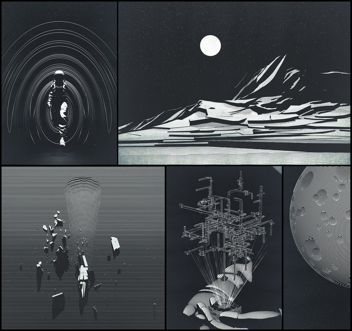 _utji_'s tweet photo. @nft_for_life_ Space Line is a b/w retro-futuristic series inspired by our fantasies about space travel.
New drop just launched, 1/1 editions only!

https://t.co/kW02iQVa5B
https://t.co/zfaAnNT3L7

#NFT #nftart #nftcollector #NFTdrop #NFTshill #NFTCommunity #opensea #C4D https://t.co/VxjDfxMeAh
