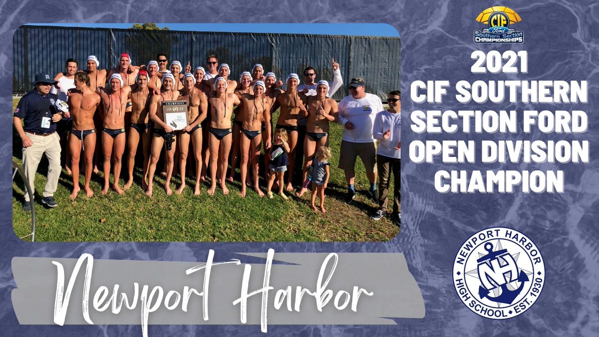 🤽‍♂️CONGRATULATIONS <a href="/NewportAquatics/">Newport Aquatics</a> - your 2021 CIF Southern Section <a href="/SoCaliFord/">SoCalFord</a> Boys Water Polo Open Division Champions!🏆

#CIFSSWaterPolo