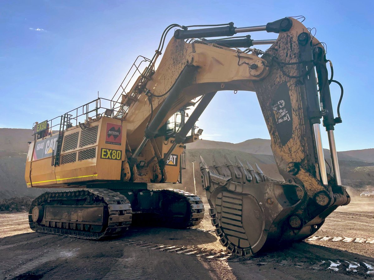 One of National Plant &amp; Equipment's CAT 6040 Excavators at Daunia Mine QLD ready for its regular service. We offer self-maintained and fully maintained options. Find out more via nationalplant.com.au #PlantEquipment #Excavator #Mining